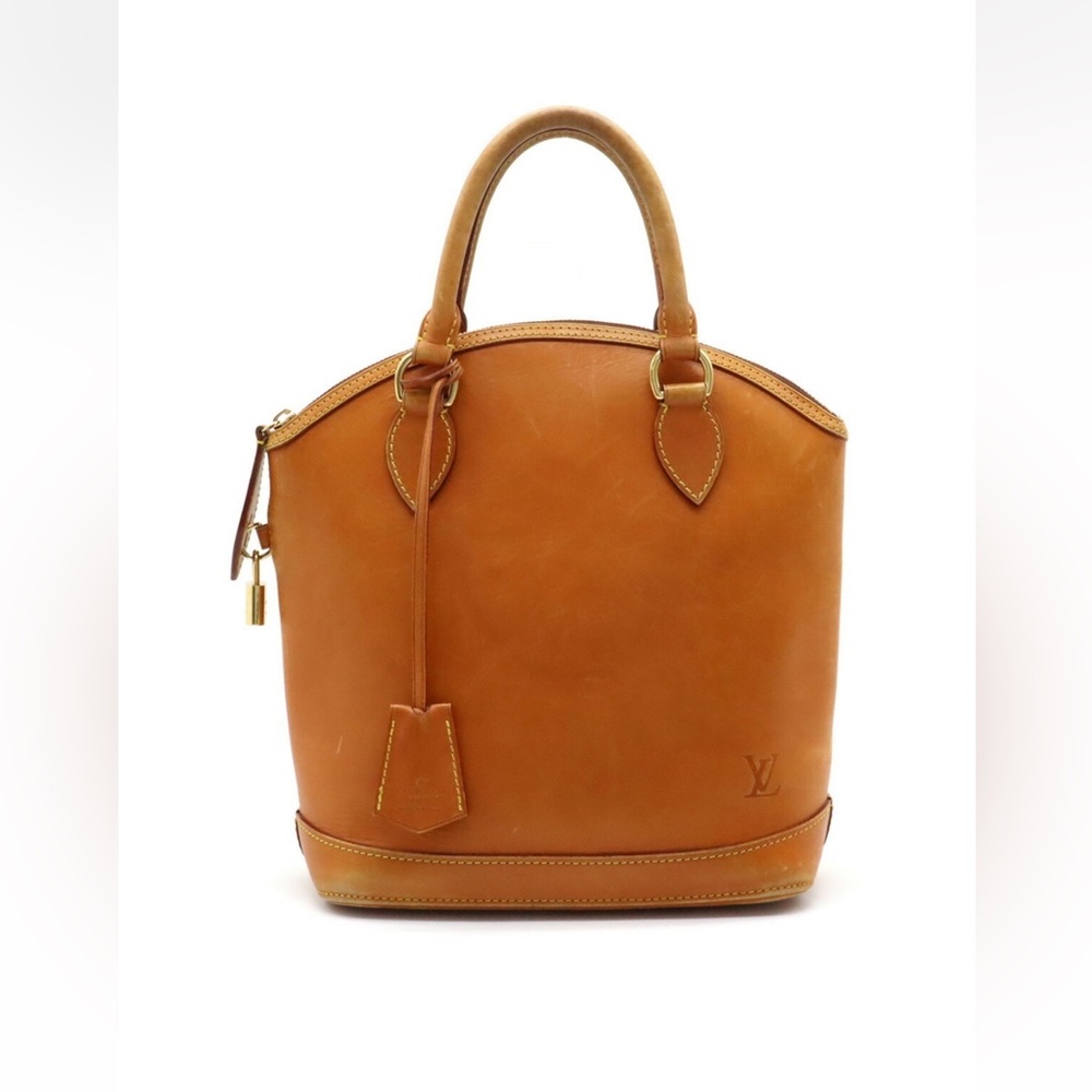 LOUIS VUITTON Louis Vuitton Nomad Lockit Handbag Leather Caramel M85388
